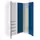 PAX / FYRUDDEN Гардероб угловой - белый/синий 161/111x201 см