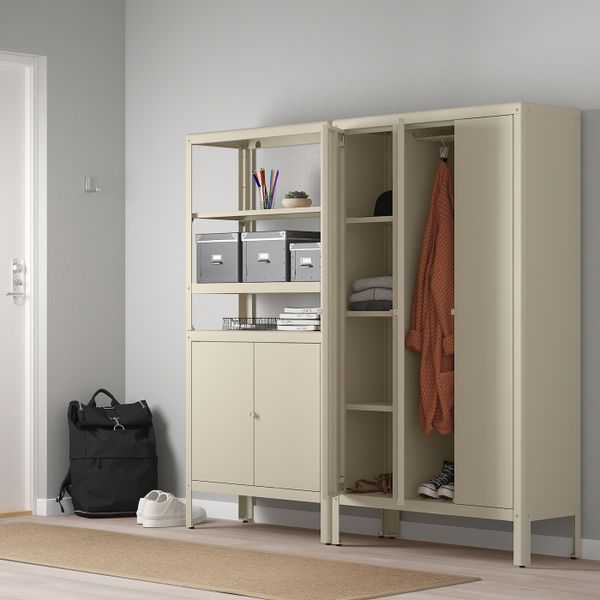 Стеллаж с 2 шкафчиками, бежевый 171x37x161 см IKEA KOLBJÖRN КОЛЬБЬЁРН 392.916.49 - фото 10