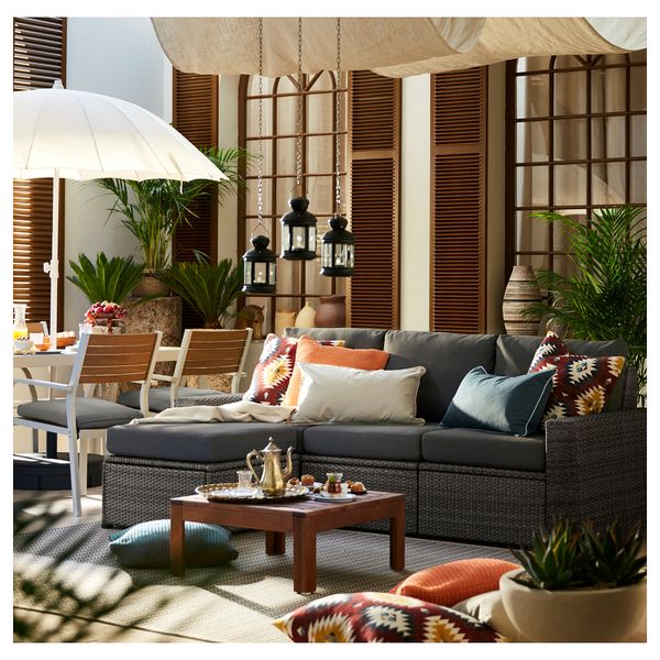 3-местный модульный диван, садовый IKEA SOLLERÖN СОЛЛЕРОН 092.878.37 - фото 3