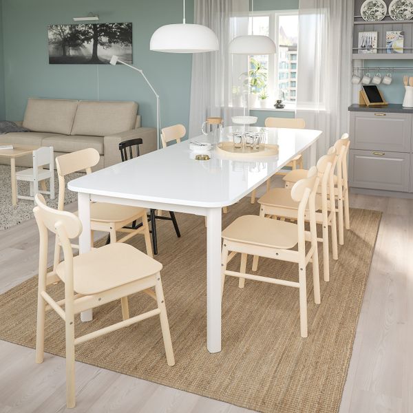 Раздвижной стол, белый 150/205/260x95 см IKEA STRANDTORP СТРАНДТОРП 004.872.80 - фото 2