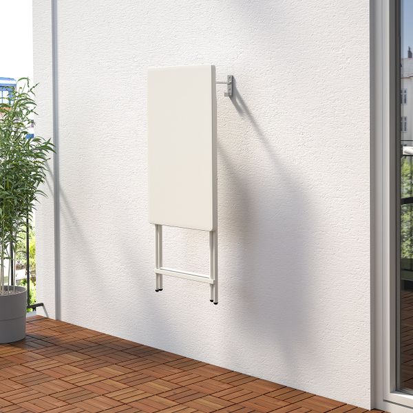 Стол, для/дома/улицы, белый/складной 70x42 см IKEA TORPARÖ ТОРПАРЁ 804.207.47 - фото 2