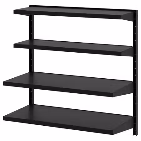 BROR Навесная полка, комбинация - чёрный 88x30/45x90 см