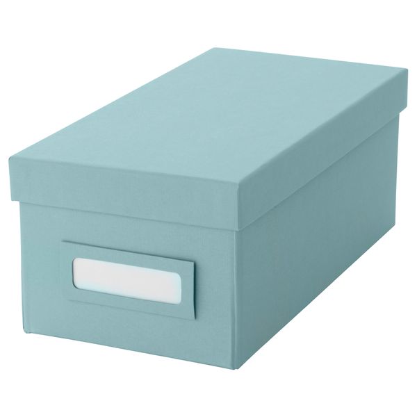 Коробка с крышкой ТЬЕНА, голубой (13x26x10 см) - фото 1