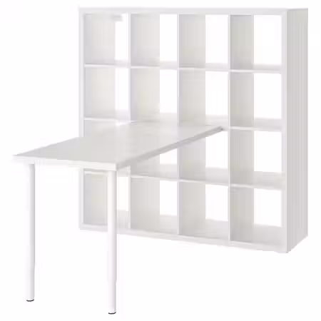 KALLAX / LAGKAPTEN Стол, комбинация - белый 147x159x147 см