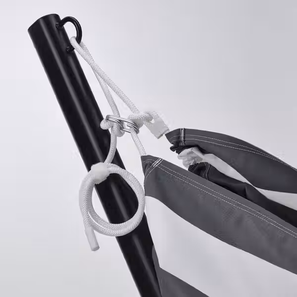 BOCKÖN Опора д/гамака, д/исп на улице - чёрный - схема-чертеж с размерами