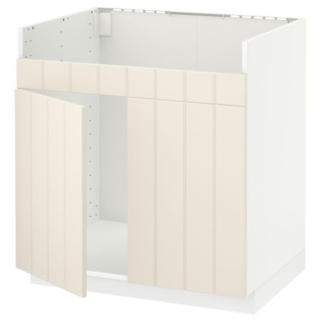 Напольный шкаф для двойной мойки ДУМШЁ МЕТОД, белый