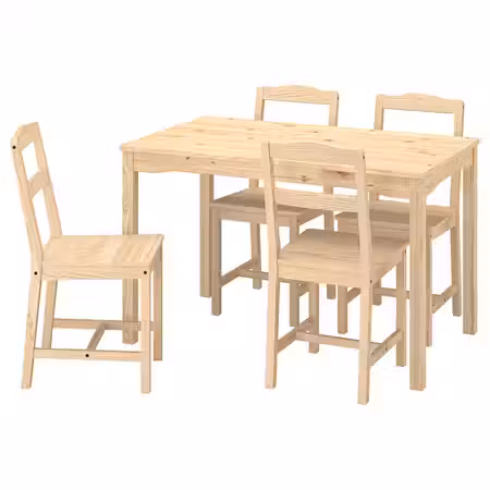 HÄGERNÄS ХЭГЕРНЭС Стол и 4 стула - сосна