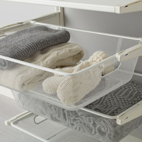 Настенная шина, штанга, модуль для/обуви, белый 132x41x199 см IKEA АЛЬГОТ 992.762.93 - фото 5