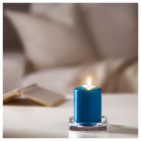 Неароматическая свеча формовая ДАГЛИГЕН, бирюзовый (10 см) - фото 2
