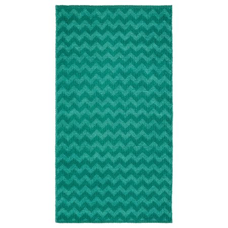 Ковер безворсовый, зигзаг зеленый 75x150 см IKEA BREDEVAD БРЕДЕВАД 804.677.25