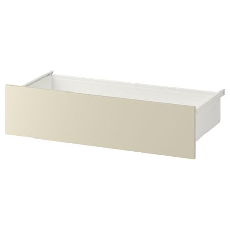 Ящик, 80x42x20 см, белый, светло-бежевый IKEA SKATVAL 694.378.29
