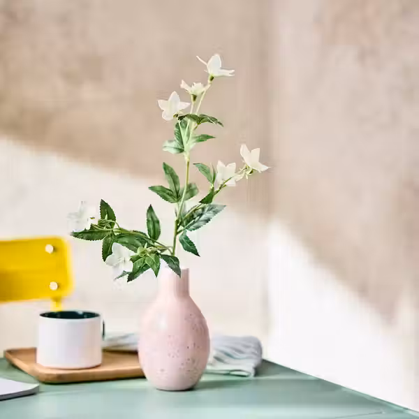 SMYCKA Цветок искусственный - д/дома/улицы Лизиантус/белый 60 см - фото 3