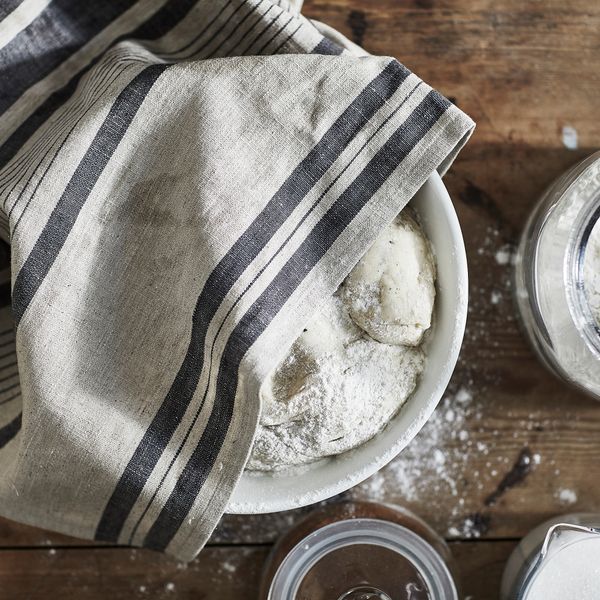 Полотенце кухонное, полоска, серый бежевый, 50x70 см IKEA MARIATHERES МАРИАТЕРЕС 704.795.83 - фото 4