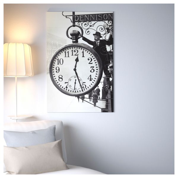 Картина с рамой БЬЁРКСТА, Возвращение в прошлое, цвет алюминия (78x118 см) - фото 3