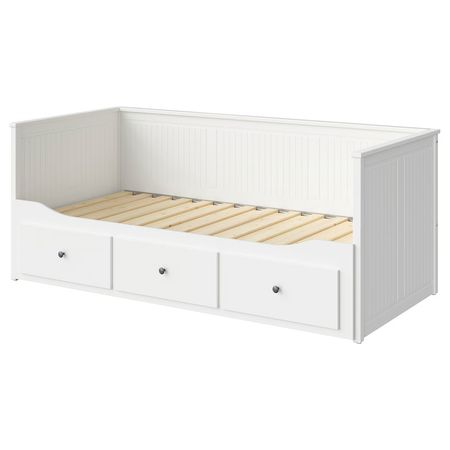 HEMNES Каркас кровати-кушетки с 3 ящиками - белый 80x200 см