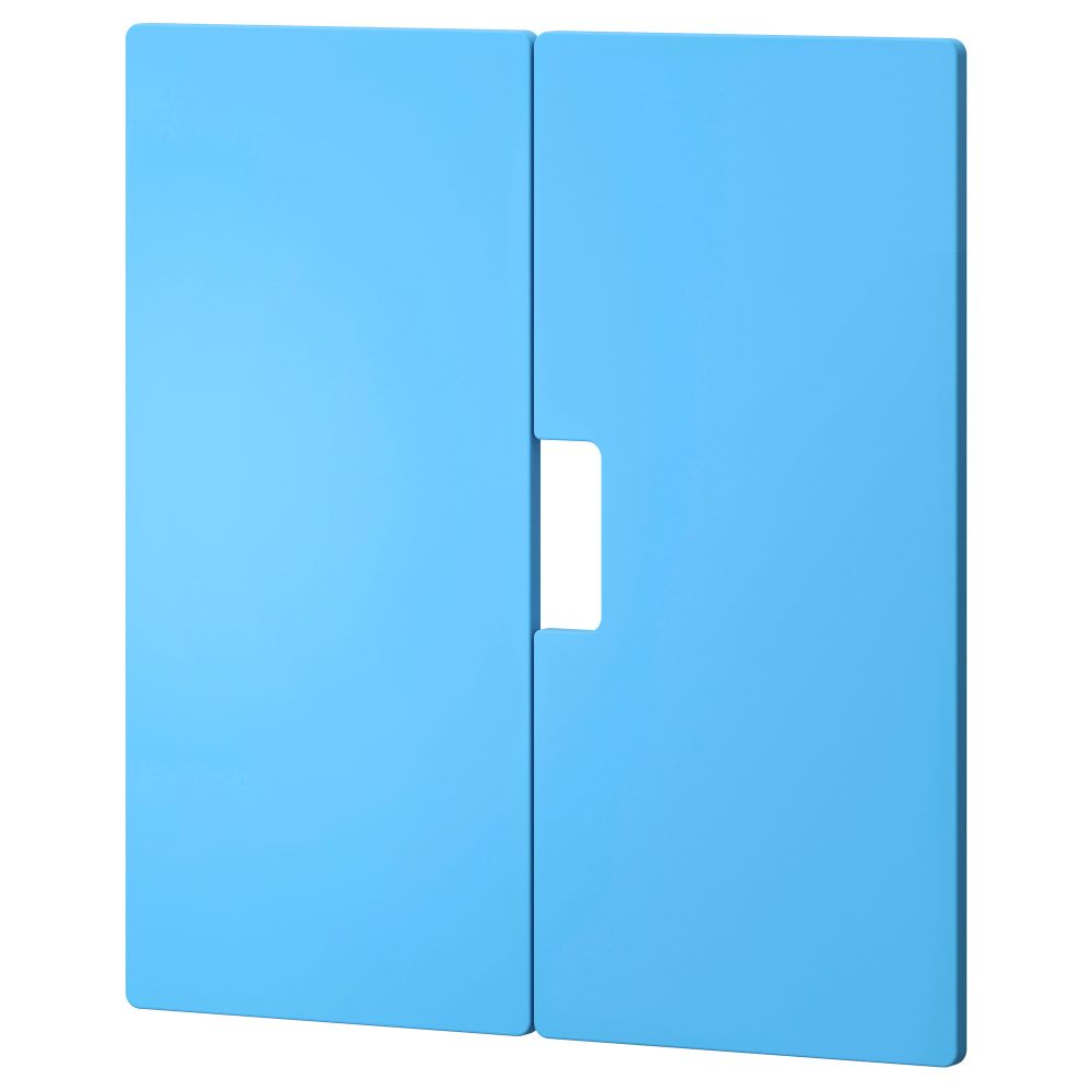 Дверь СТУВА МОЛАД, синий (60x64 см) - схема-чертеж с размерами