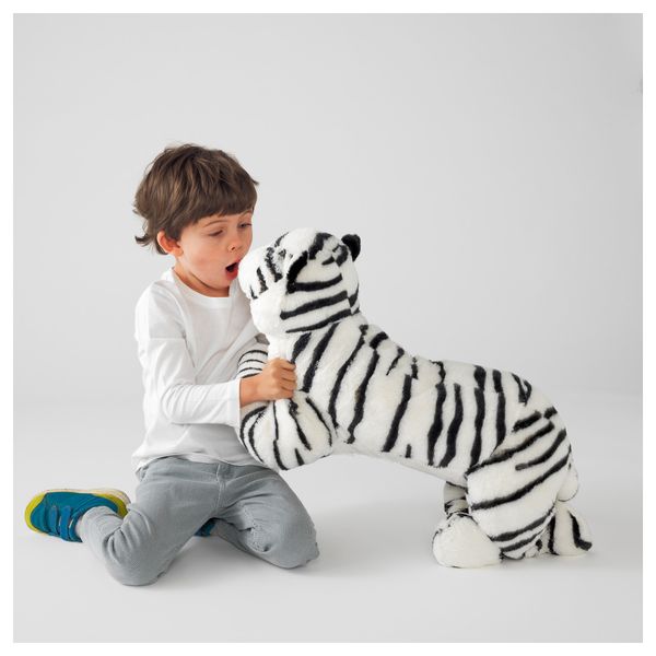 Мягкая игрушка ОНСКАД, тигр, белый - фото 2