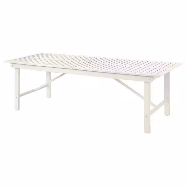 BONDHOLMEN Садовый стол - белый/бежевый 235x90 см - фото 1