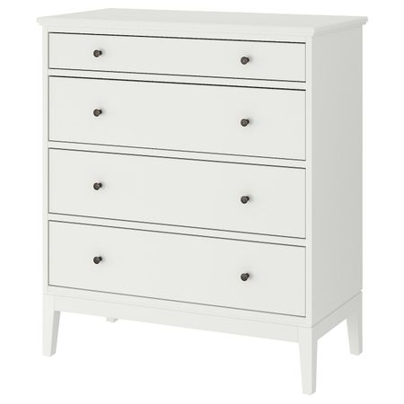 Комод с 4 ящиками, белый 104x118 см IKEA IDANÄS ИДАНЭС 304.587.71