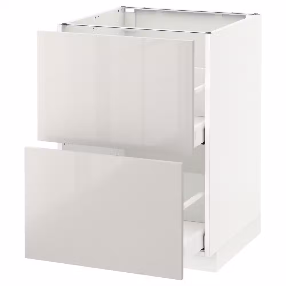 METOD / MAXIMERA Напольн шкаф 2фрнт/2выс ящ - фото 1