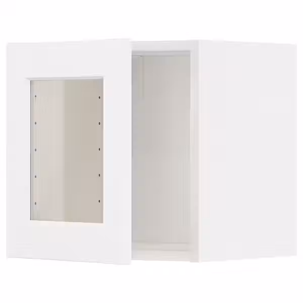 METOD Навесной шкаф со стеклянной дверцей - фото 1