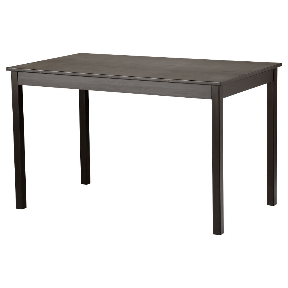 Стол ОЛМСТАД, коричнево-чёрный (120x70 см) - схема-чертеж с размерами