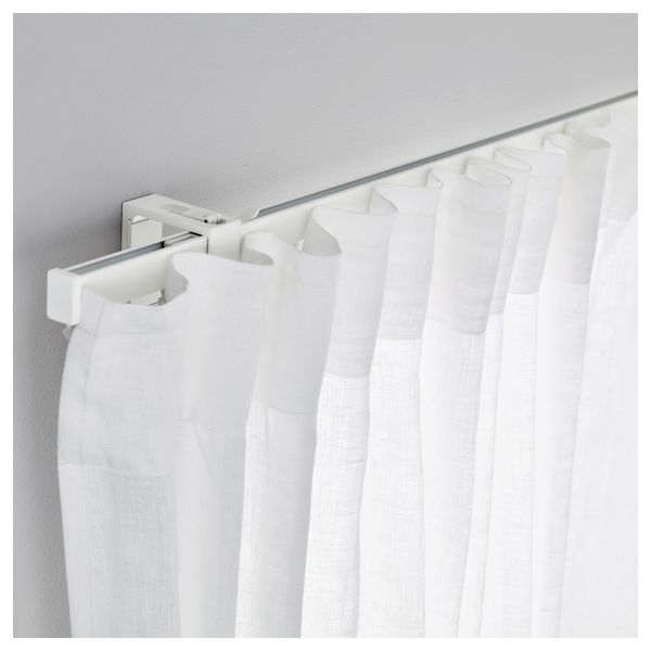 Гардинная шина, одинарная ВИДГА, белый (140 см) - фото 1