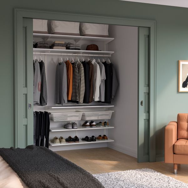 Гардероб, комбинация, белый 187x40x201 см IKEA BOAXEL БОАКСЕЛЬ 893.323.98 - фото 2