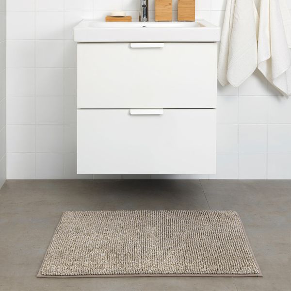 Коврик для ванной, бежево-белый меланж 50x80 см IKEA ТОФТБУ 704.222.66 - схема-чертеж с размерами