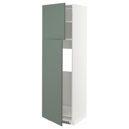 Высокий шкаф для холодильника, 2дверцы, 60x60x200 cm IKEA METOD МЕТОД 194.694.41