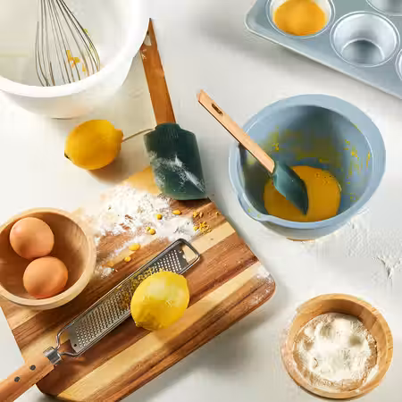 PONNYFISK ПОННИФИСК Миска для теста - серо-синий светлый 1 л