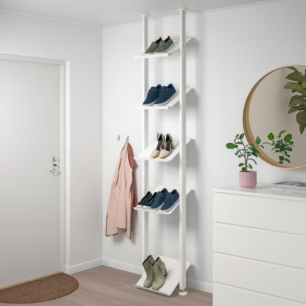 Открытая комбинация для хранения, белый 52x36x222-350 см IKEA ELVARLI ЭЛВАРЛИ 692.029.82 - фото 2