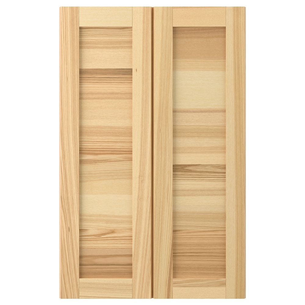 Дверца для напольного углового шкафа, 2шт, естественный ясень 25x80 см IKEA TORHAMN ТОРХЭМН 003.673.29 - фото 1