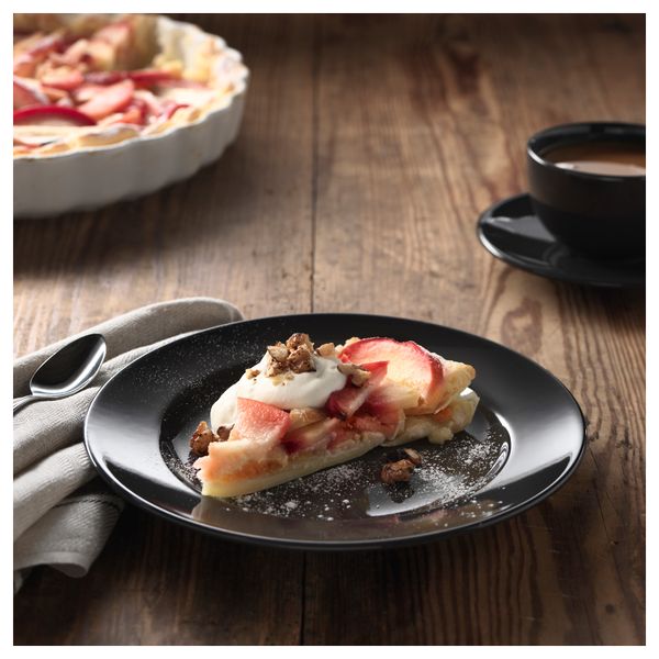 Тарелка десертная ВАРДАГЕН, темно-серый (21 см) - фото 2