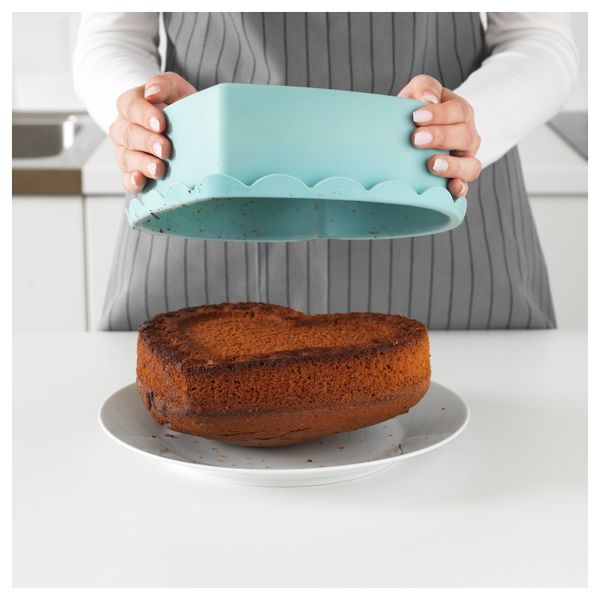 Форма для выпечки СОККЕРТАКА, в форме сердца голубой (1.5 л) - фото 5