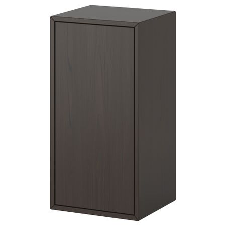 Навесной шкаф с 1 дверцей ВЭЛЬЕ, коричневый (35x68 см)