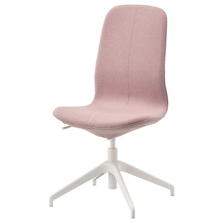 Конференц-стул, Гуннаред светлый коричнево-розовый/белый IKEA LÅNGFJÄLL ЛОНГФЬЕЛЛЬ 793.863.39