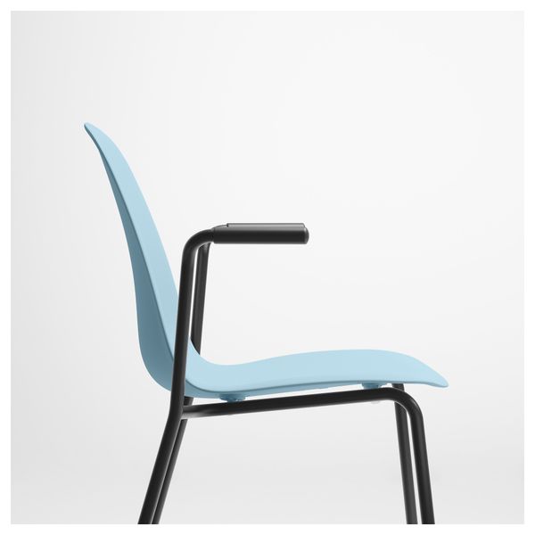 Легкое кресло ЛЕЙФ-АРНЕ, голубой, Дитмар черный - фото 7