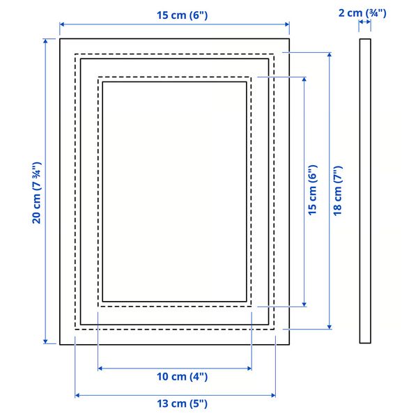 IKEA, дополнительный ракурс - схема-чертеж с размерами