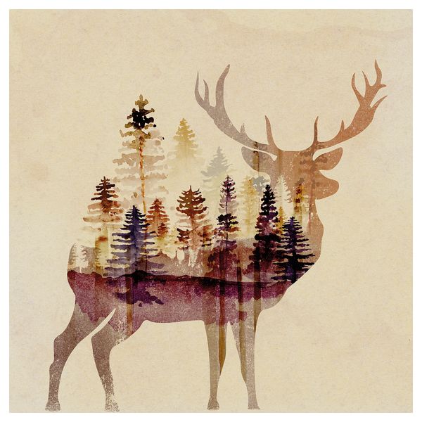 Картина, Лань, 60x60 см IKEA PJÄTTERYD ПЬЕТТЕРИД 406.187.74 - фото 1