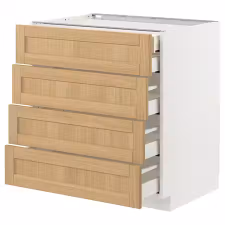 METOD / MAXIMERA Напольный шкаф 4фасада/2нзк/3срд ящ