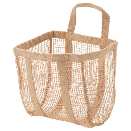 Корзина, естественный джут 25x20x33 см IKEA LUSTIGKURRE ЛУСТИГКЮРРЕ 304.574.08