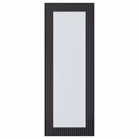 HEJSTA Стеклянная дверь - антрацит/рифленое стекло 30x80 см