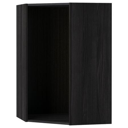 Каркас навесного углового шкафа, под дерево черный 68x68x100 см IKEA МЕТОД 703.679.34