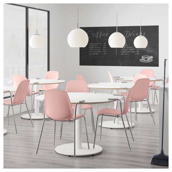 Легкое кресло ЛЕЙФ-АРНЕ, розовый, Дитмар хромированный - фото 4