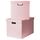 Коробка с крышкой ПИНГЛА, розовый