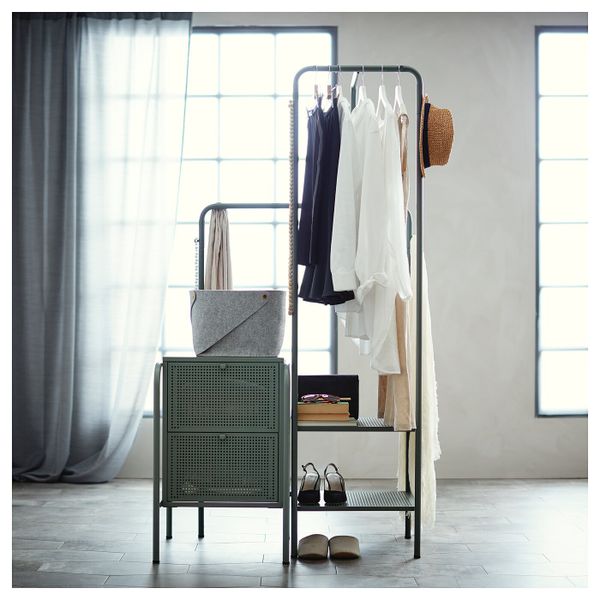 Напольная вешалка, серо-зеленый 80x170 см IKEA NIKKEBY НИККЕБИ 504.394.61 - фото 7