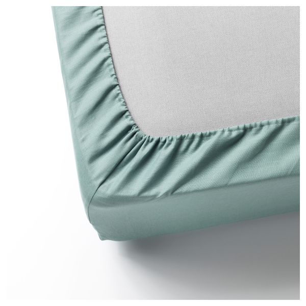 Простыня натяжная ПУДЕРВИВА, зеленый - фото 2