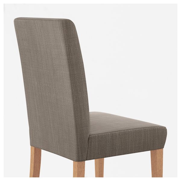 Стул ХЕНРИКСДАЛЬ, дуб, Нольхага серо-бежевый - фото 5