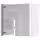 METOD Навесной шкаф д/вытяжки/полка/дверь - белый/Havstorp светло-серый 60x60 см